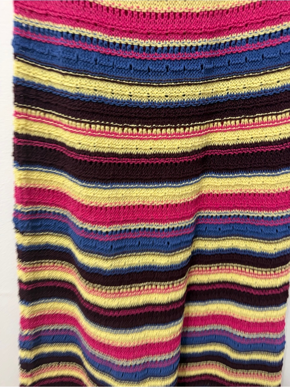 NWT NWT Women's Zara Special Edition Crochet Knit Striped Maxi Dress - Picture 5 of 7